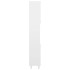 Armario de baño madera contrachapada blanco brillo 30x30x179