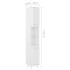 Armario de baño madera contrachapada blanco brillo 30x30x179