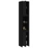 Armario de baño de madera contrachapada negro 30x30x183,5