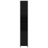 Armario de baño de madera contrachapada negro 30x30x183,5