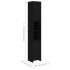 Armario de baño de madera contrachapada negro 30x30x183,5