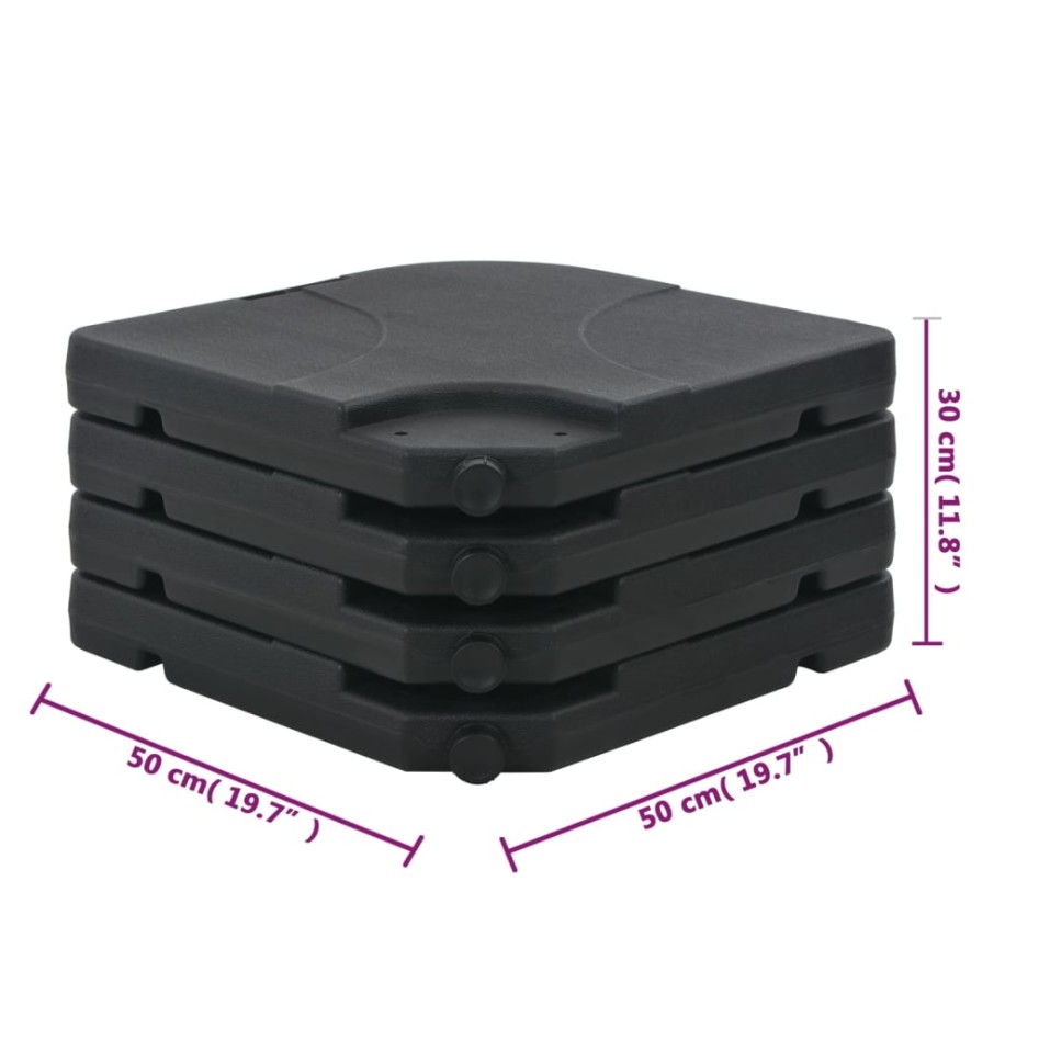 Base de sombrilla postátil arena/agua 60