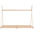 Estructura de cama infantil de madera maciza de pino 70x140
