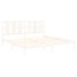 Estructura de cama madera maciza blanco Supe King 180x200