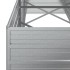 Arriate de acero galvanizado plateado 240x80x77
