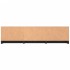 Mueble de TV madera contrachapada negro 140x40x35,5