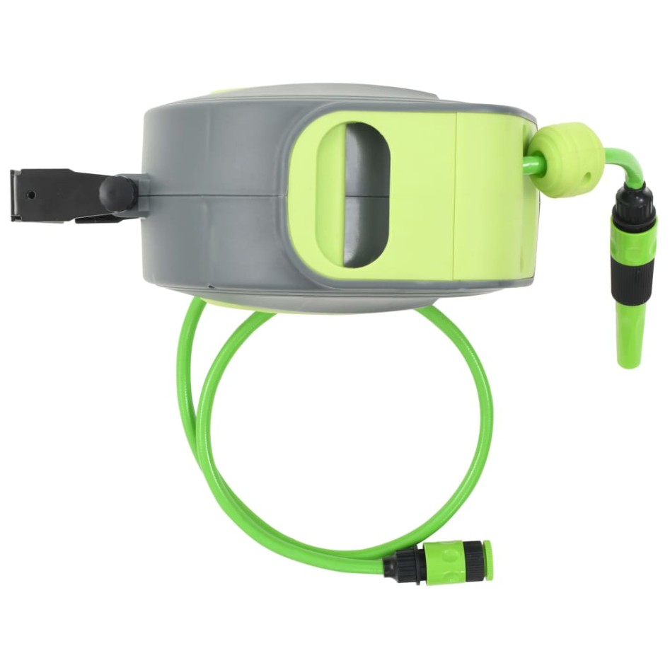 Carrete de manguera retráctil automático de pared 10+1