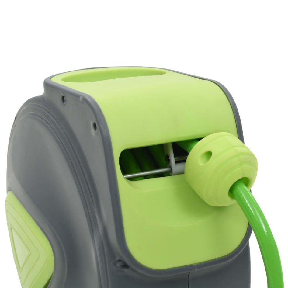 Carrete de manguera retráctil automático de pared 10+1