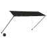 Toldo retráctil con LED gris antracita 300x150