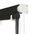 Toldo retráctil con LED gris antracita 300x150