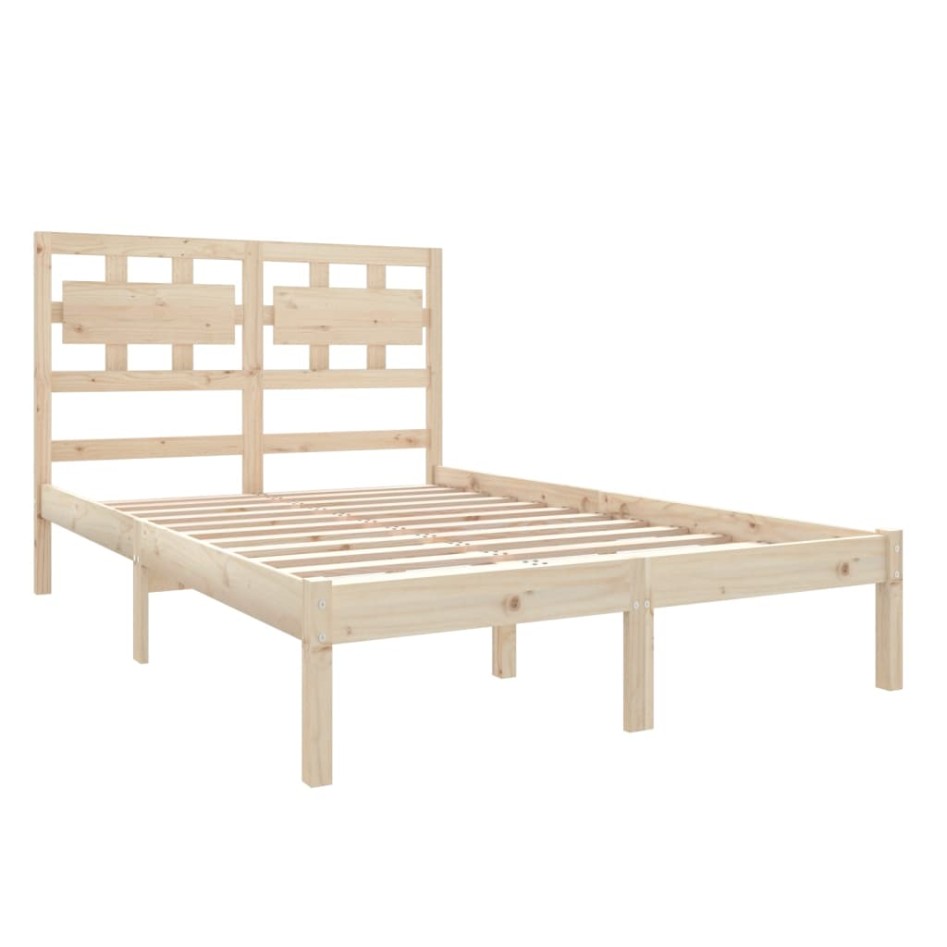 Estructura de cama madera maciza 120x190