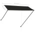 Toldo retráctil con LED gris antracita 300x150
