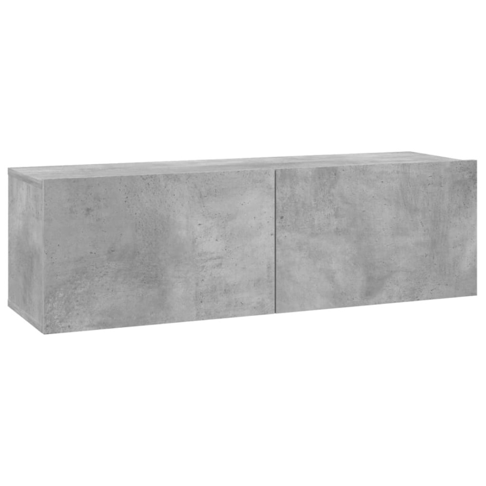Mueble para TV madera contrachapada gris hormigón 100x30x30