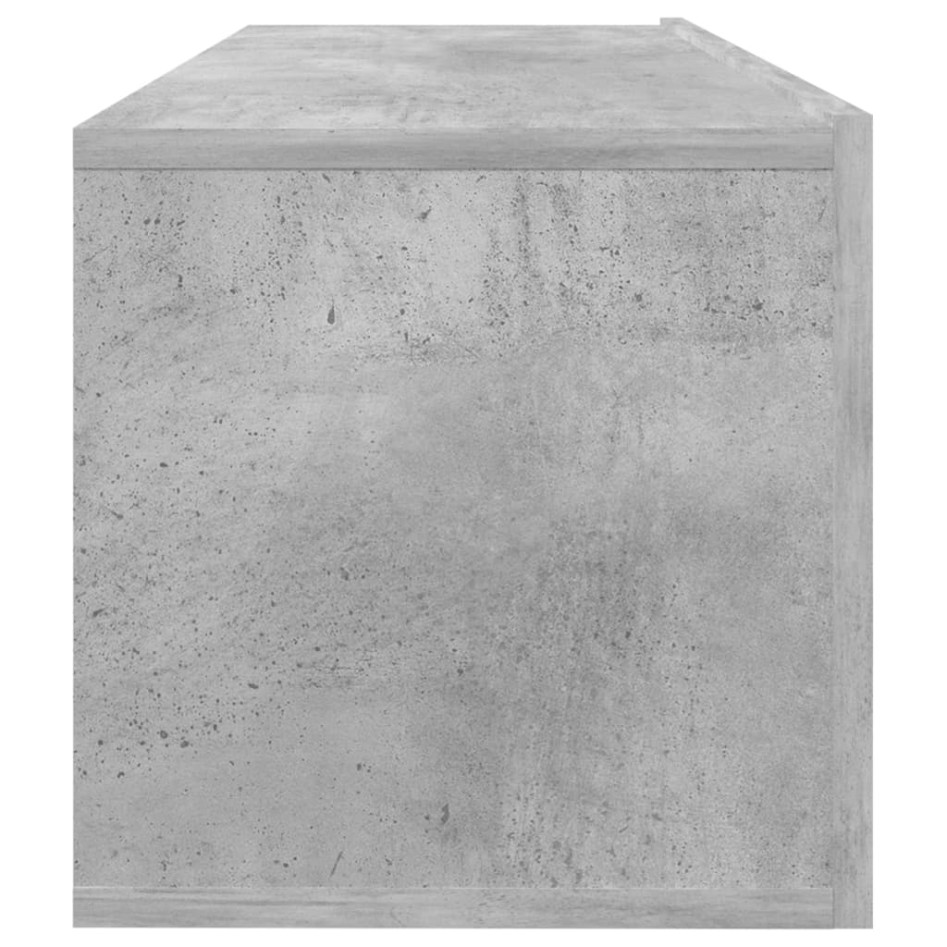 Mueble para TV madera contrachapada gris hormigón 100x30x30