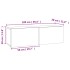 Mueble para TV madera contrachapada gris hormigón 100x30x30