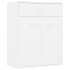 Aparador de madera contrachapada blanco 60x30x75