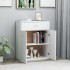 Aparador de madera contrachapada blanco 60x30x75