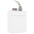 Aparador de madera contrachapada blanco 60x30x75