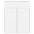 Aparador de madera contrachapada blanco 60x30x75