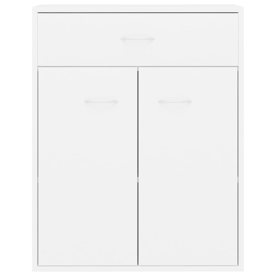 Aparador de madera contrachapada blanco 60x30x75