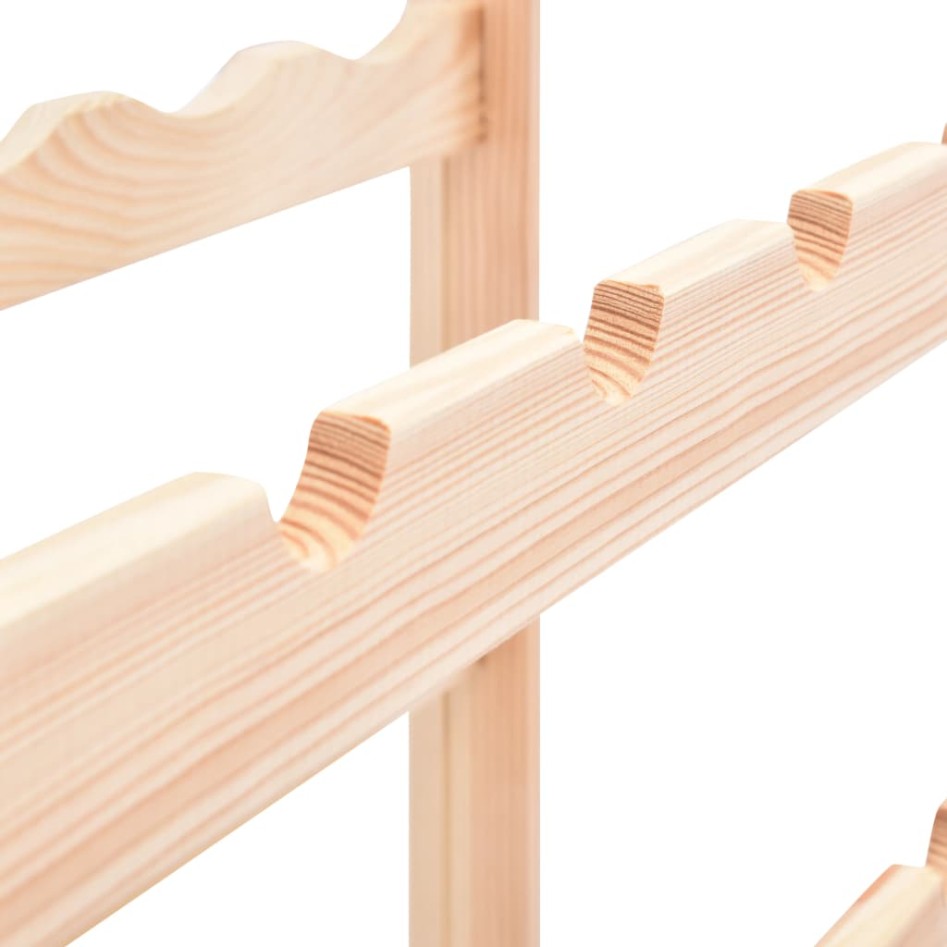 Botellero para 77 botellas de madera de