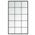 Espejo de pared metal negro 100x60