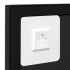 Espejo de pared metal negro 100x60