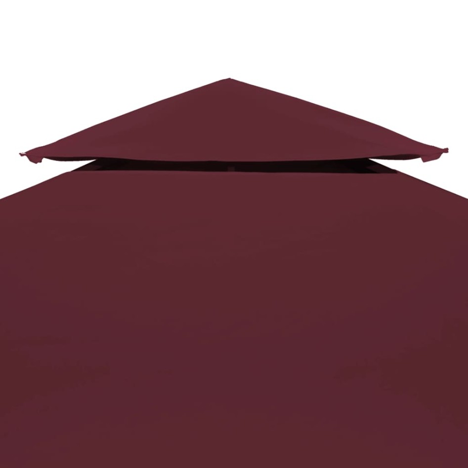Toldo de cenador 2 niveles 310 g/m² 3x3 m