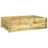 Arriate elevado madera maciza de pino impregnada 150x100x40