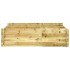 Arriate elevado madera maciza de pino impregnada 150x100x40