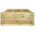 Arriate elevado madera maciza de pino impregnada 150x100x40