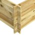 Arriate elevado madera maciza de pino impregnada 150x100x40
