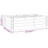 Arriate elevado madera maciza de pino impregnada 150x100x40
