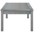 Mesa de centro de madera maciza de acacia gris 100x50x33