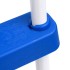 Escalera para piscina acero azul y blanco 84
