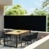 Toldo lateral retráctil para patio negro 140x600