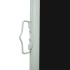 Toldo lateral retráctil para patio negro 140x600