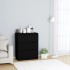 Aparador de madera contrachapada negro 60x35x76