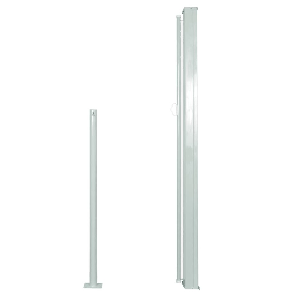 Toldo lateral retráctil de jardín crema 140x300