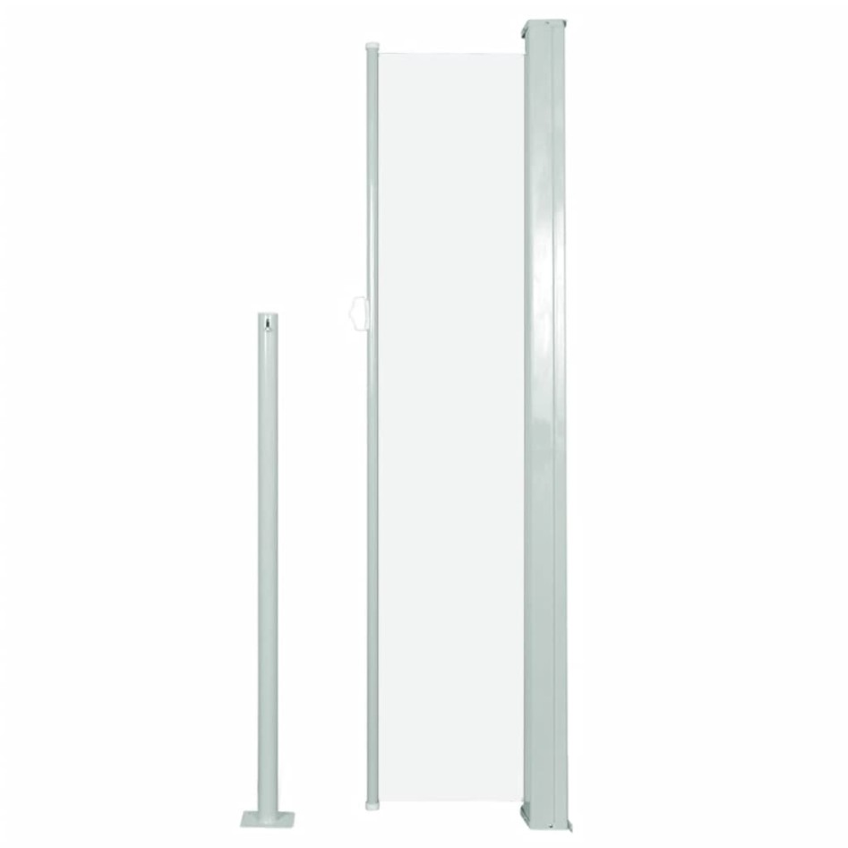 Toldo lateral retráctil de jardín crema 140x300