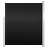 Toldo lateral retráctil de jardín negro160x300