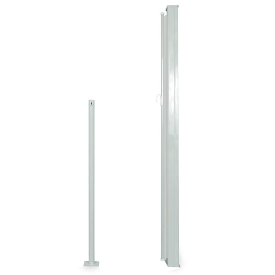 Toldo lateral retráctil de jardín negro160x300