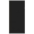 Aparador de madera contrachapada negro 80x36x75