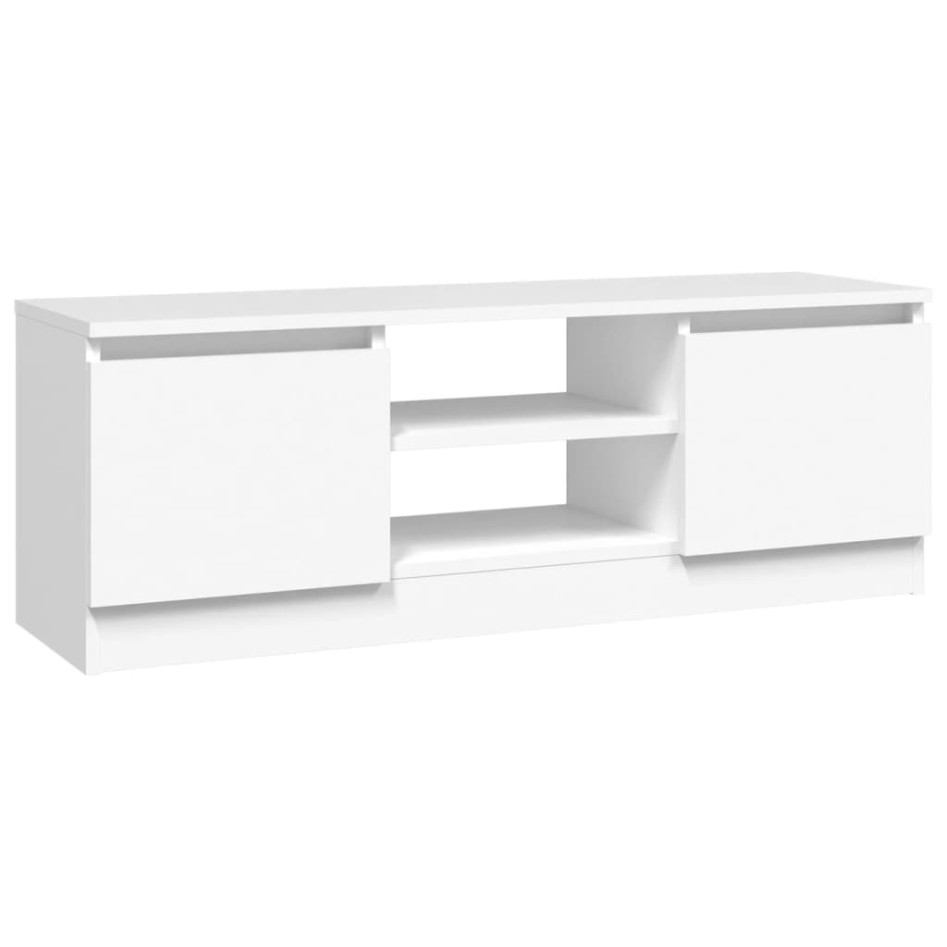 Mueble de TV con puerta blanco 102x30x36
