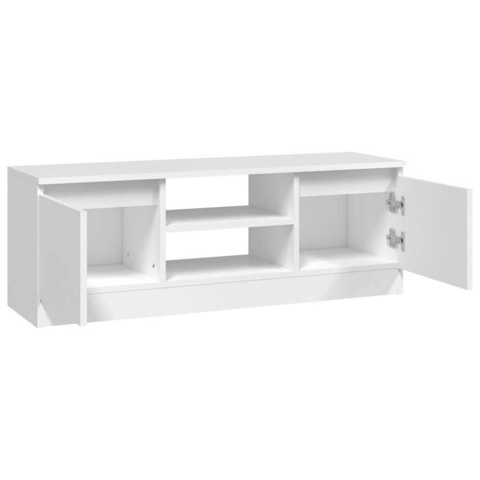 Mueble de TV con puerta blanco 102x30x36