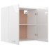 Armario colgante cocina madera ingeniería blanca 60x31x60