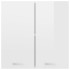 Armario colgante cocina madera ingeniería blanca 60x31x60