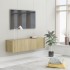 Mueble para TV madera contrachapada color roble 120x30x30