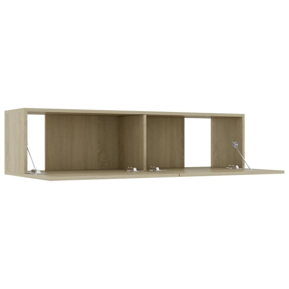 Mueble para TV madera contrachapada color roble 120x30x30