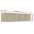 Mueble para TV madera contrachapada color roble 120x30x30